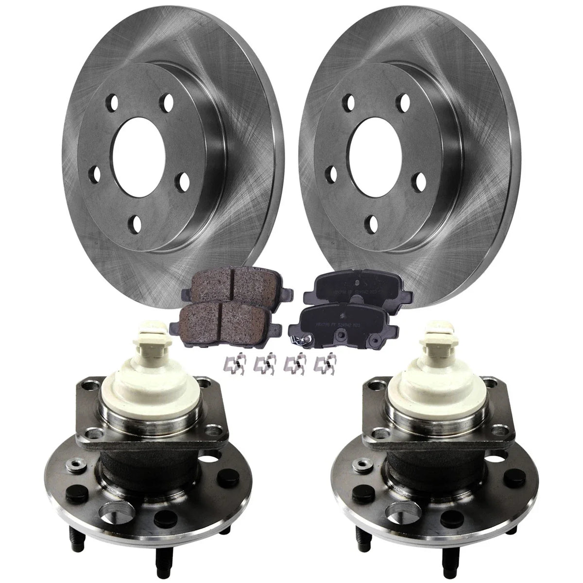 Set of 2 Wheel Hubs for Chevy (W/ ABS)