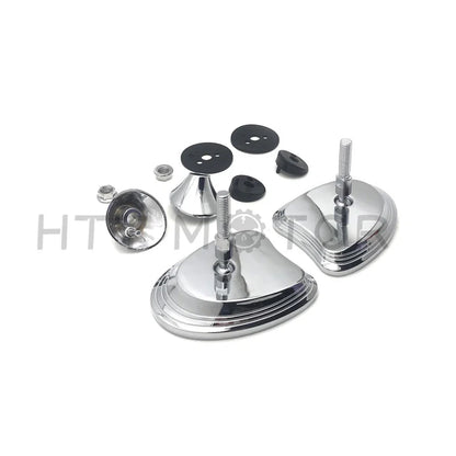 Chrome Rearview Fairing Mount Mirrors for Touring Harley FLHX FLHT 2014-2023