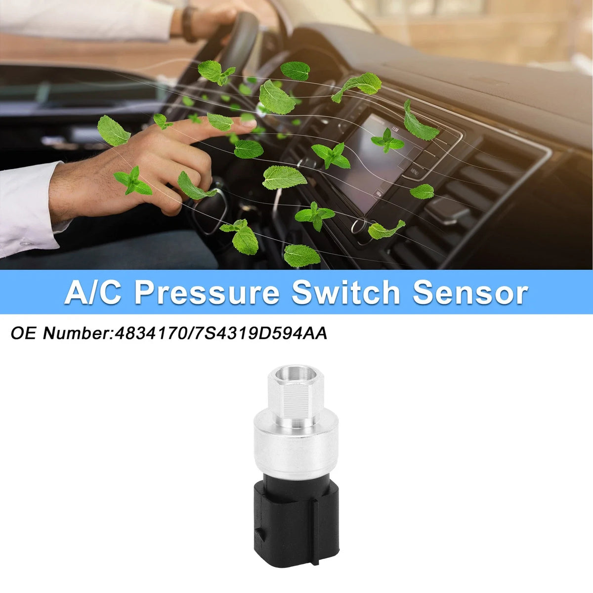 A/C Pressure Switch Sensor for Ford Focus C-Max (2003–2007) 1.6 1.8 2.0