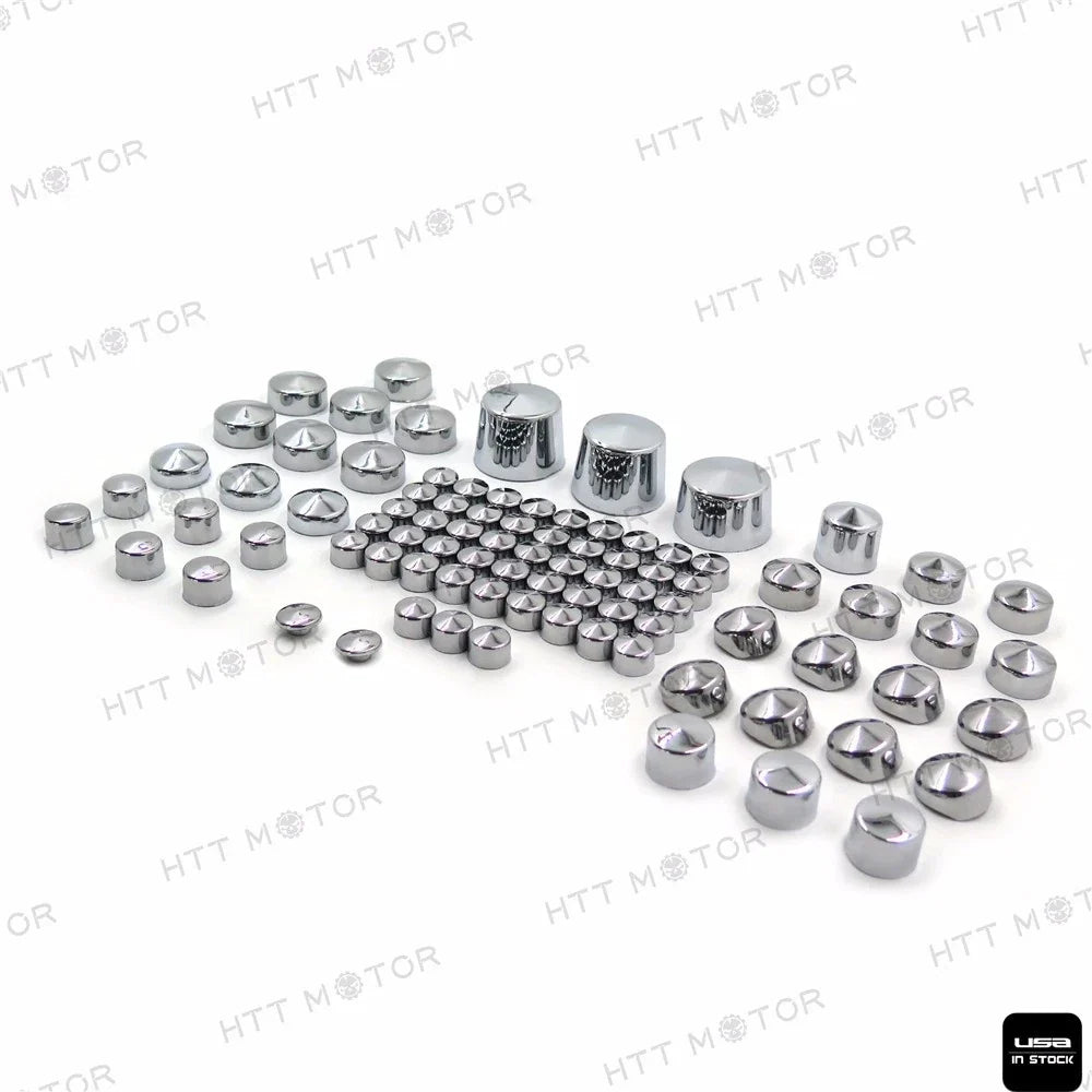 87pc Softail Chrome Bolt Cap Dress for Harley (2000-2006)