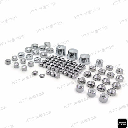 87pc Softail Chrome Bolt Cap Dress for Harley (2000-2006)