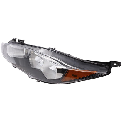 Driver Side Headlight for Ford Fiesta (2014–2019) Halogen CAPA Black