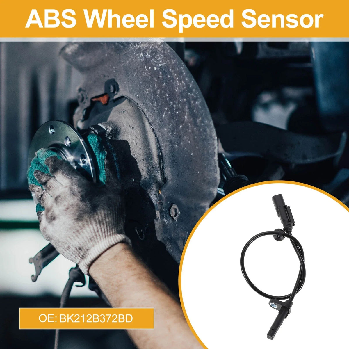 ABS Wheel Speed Sensor BK212B372BD for Ford Transit Custom (2012–2023)