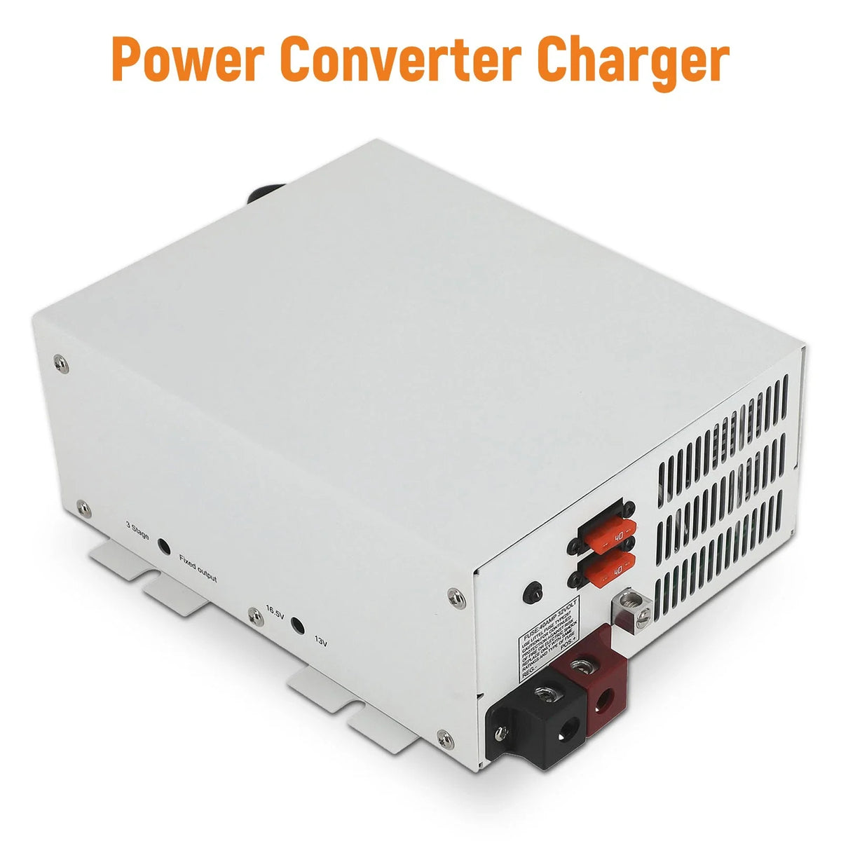 Power Converter Battery Charger PM3-55 for RV 55 Amps Steel Copper