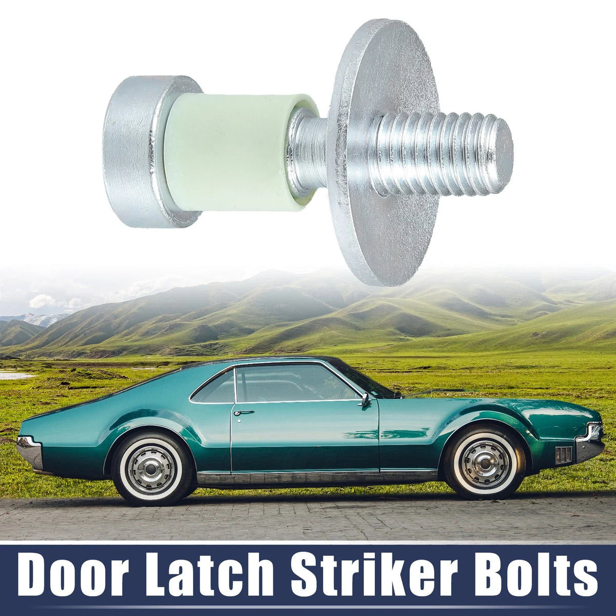 Door Latch Lock Striker Bolts for GMC Jimmy, Cadillac (Year Range Not Specified)