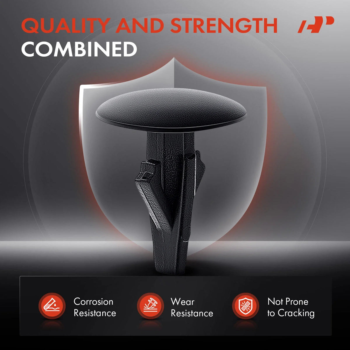 Nylon Cowl Top Retainer Clips 8mm - 30 Pcs for Honda Acura