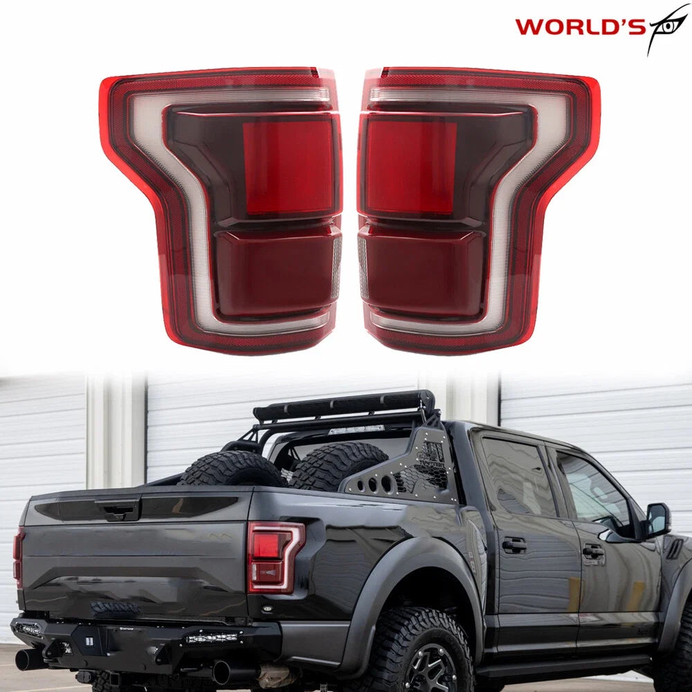 Set of 2 Tail Light Brake Lamps for Ford F150 Raptor (2017–2020) w/Blind Spot LED