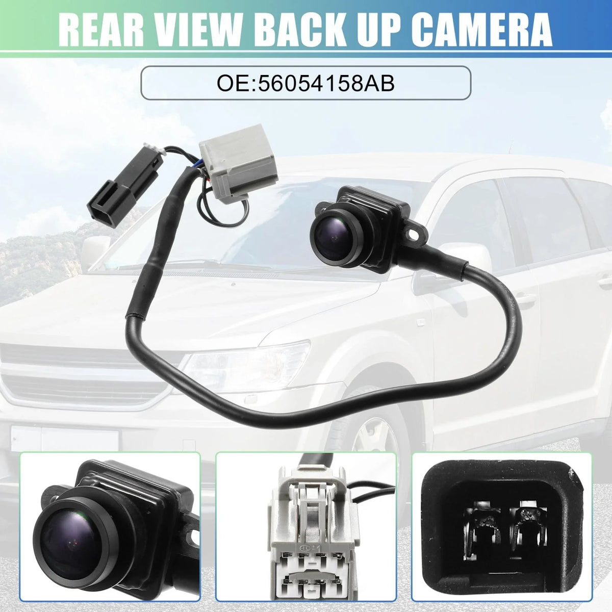 Rear View Backup Camera 56054158AB 56054158AC for Dodge Journey (2011–2020)