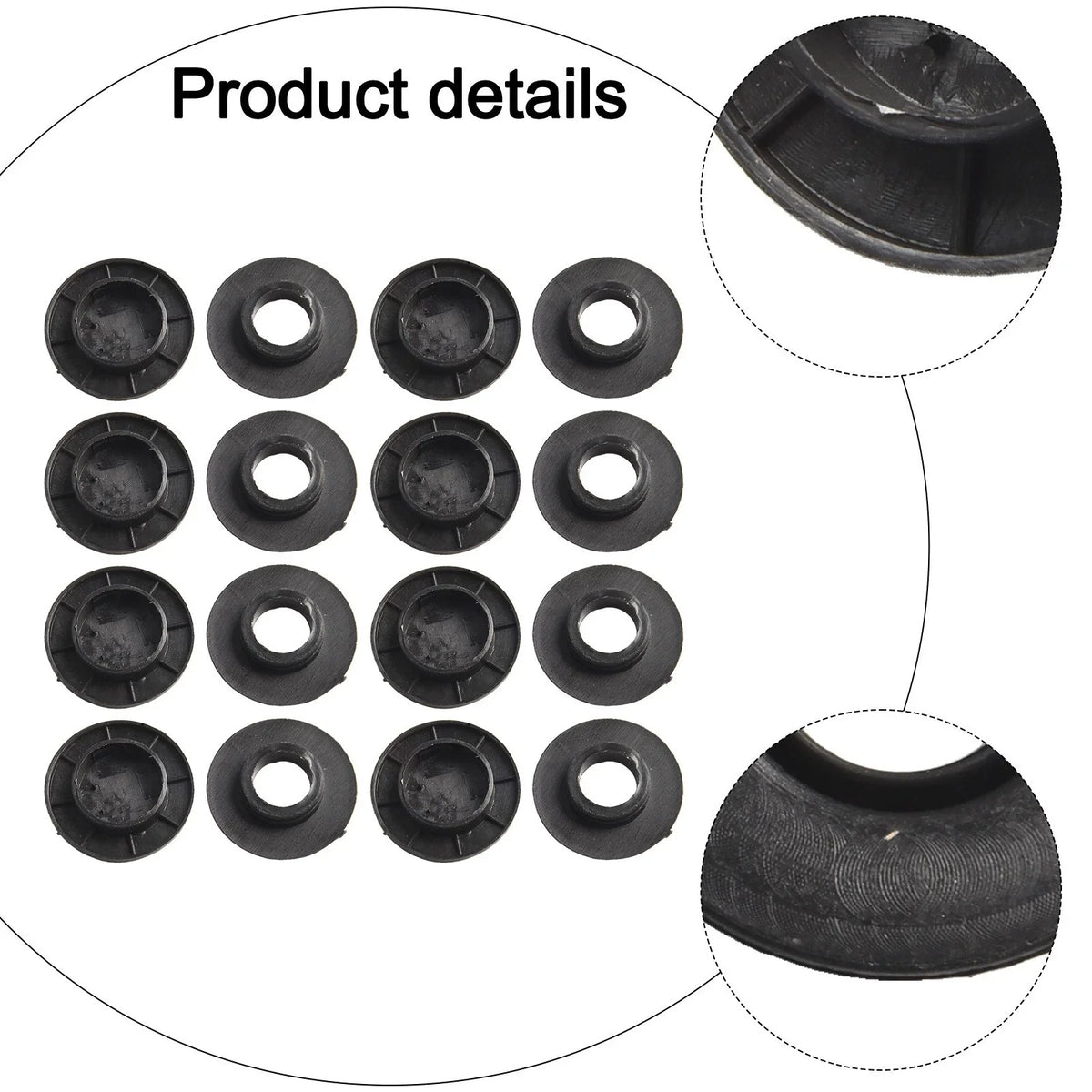 Set of 16 Floor Mat Clips for Mercedes-Benz