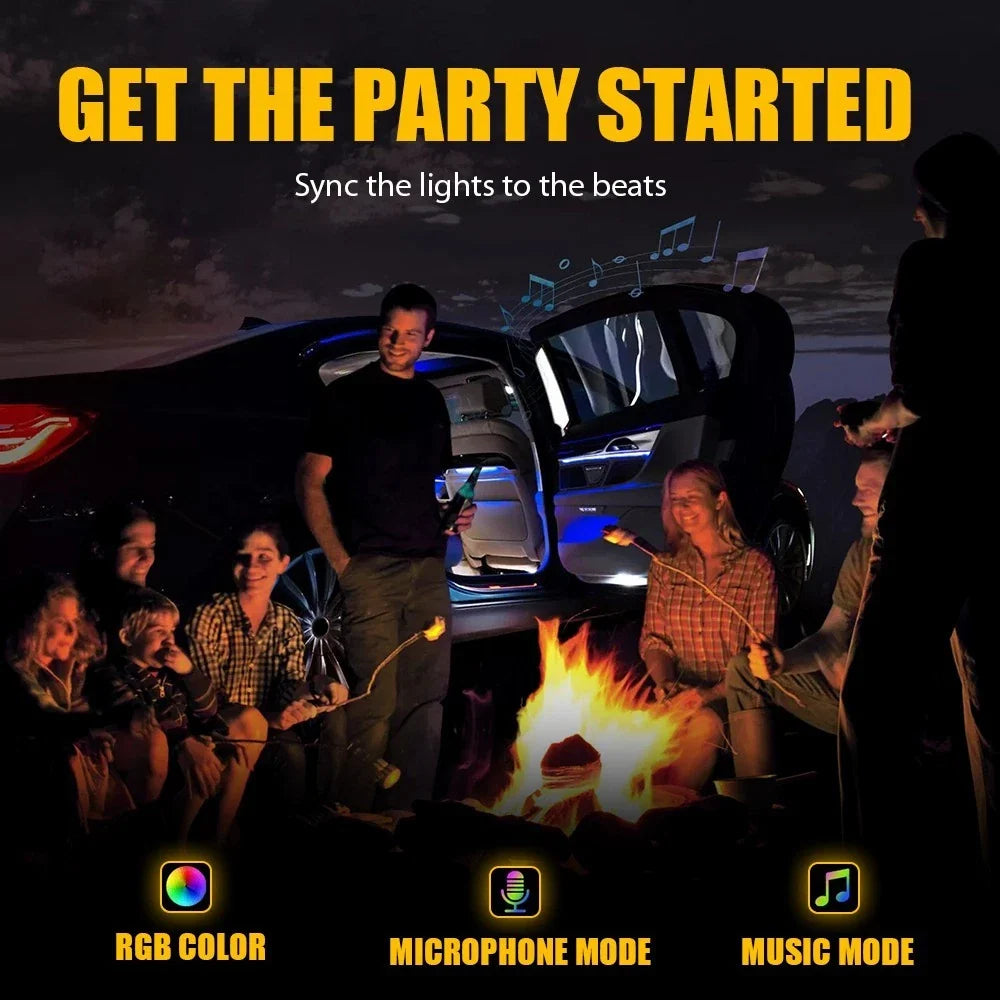 LED Neon Light Trim for Universal Car Interior (2010–2023)