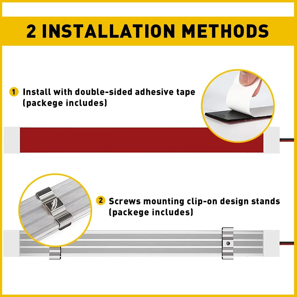 2X 108LED Interior Light Strip for Car Bus Van Caravan (12V)