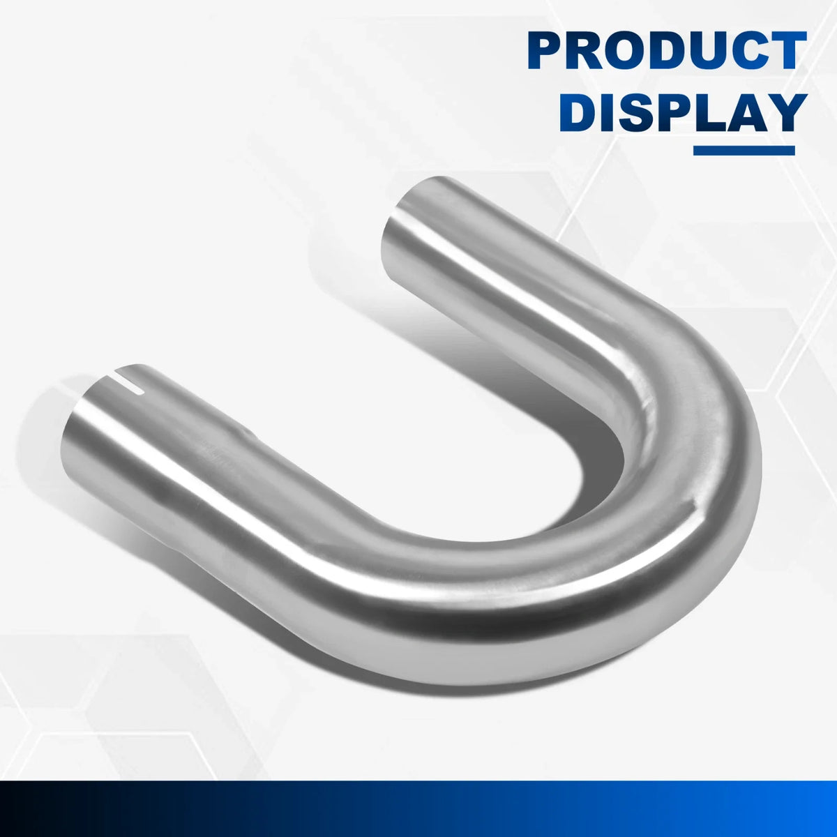 Stainless Steel Exhaust Pipes - 8Pcs 2.5" OD Mandrel Bend for Universal