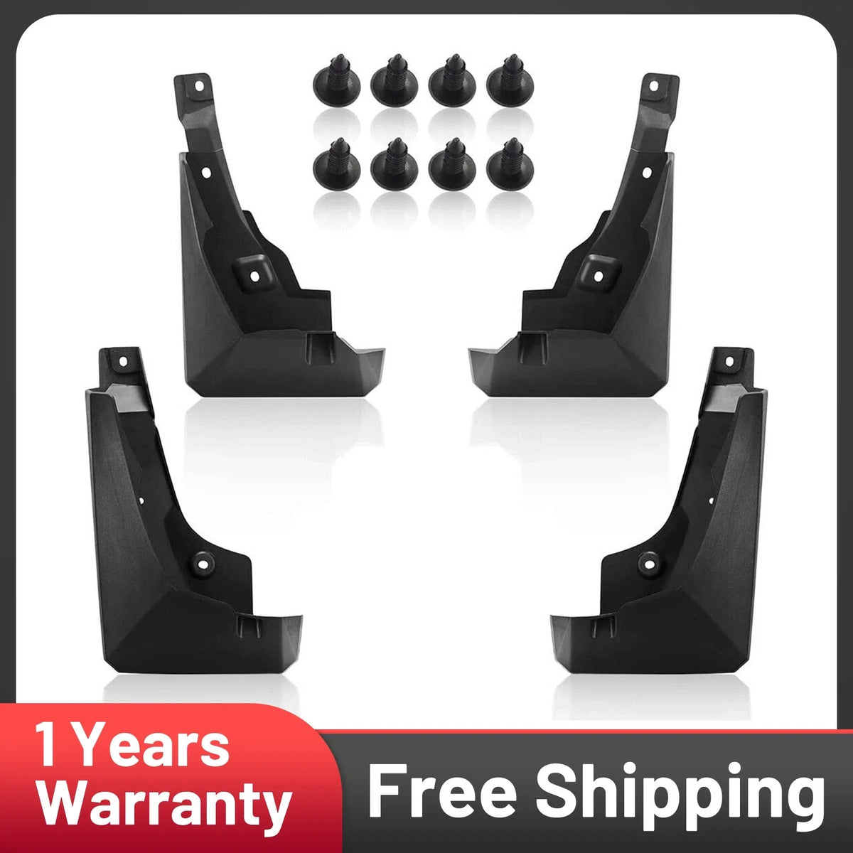 Mud Flaps for Toyota RAV4 (2019–2022) Front Rear Molded Splash Guards