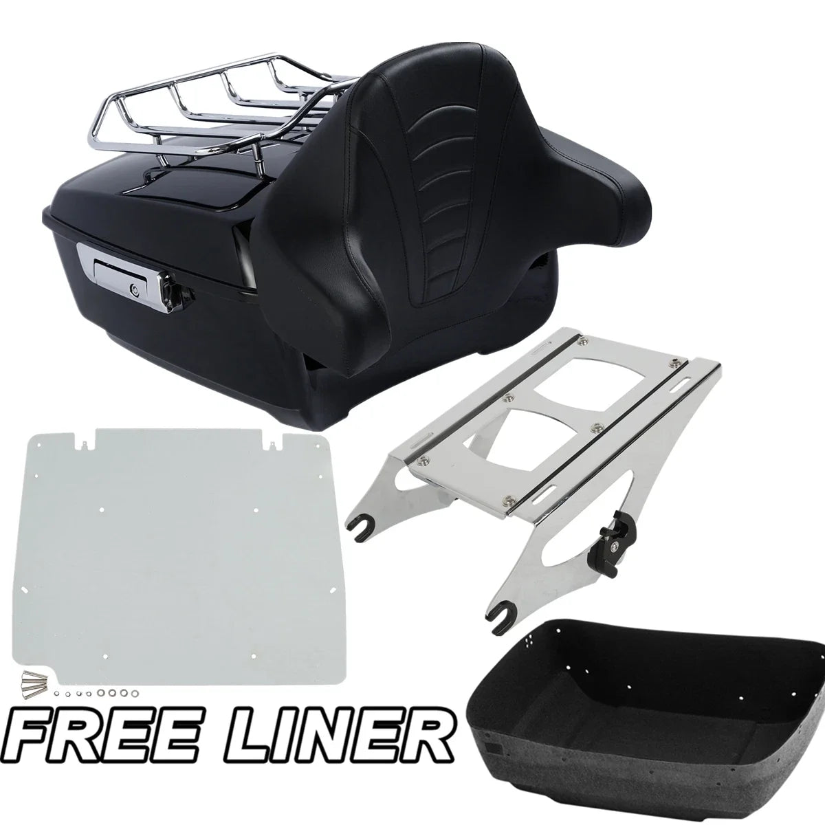 Trunk Backrest Rack Base Plate for Harley Touring (2014-2023)