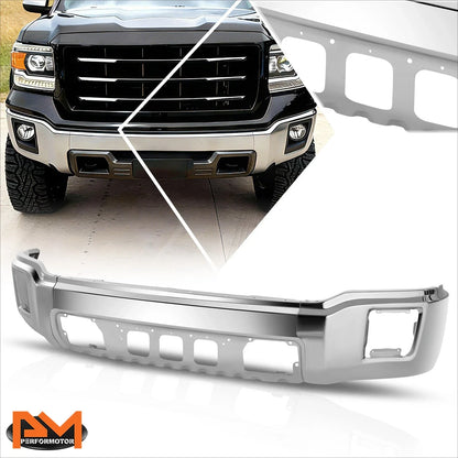 2014-2015 GMC Sierra 1500 Front Bumper Face Bar Chrome No Sensor Holes