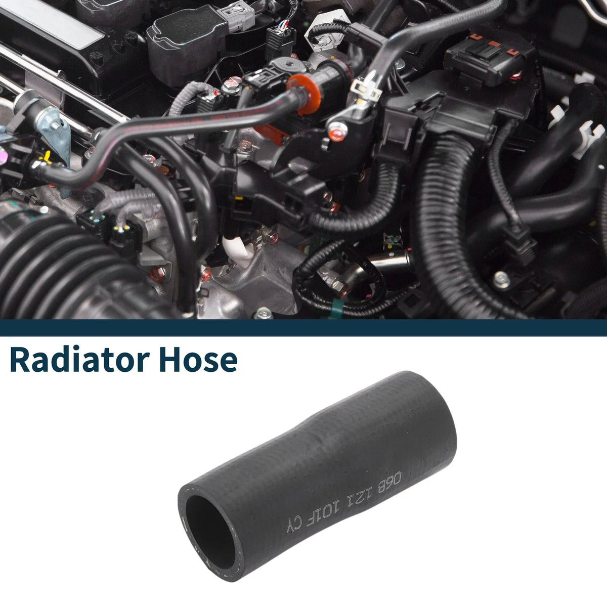 Radiator Hose Coolant Tube for Volkswagen Passat B5 (2006–2012) Rubber Black