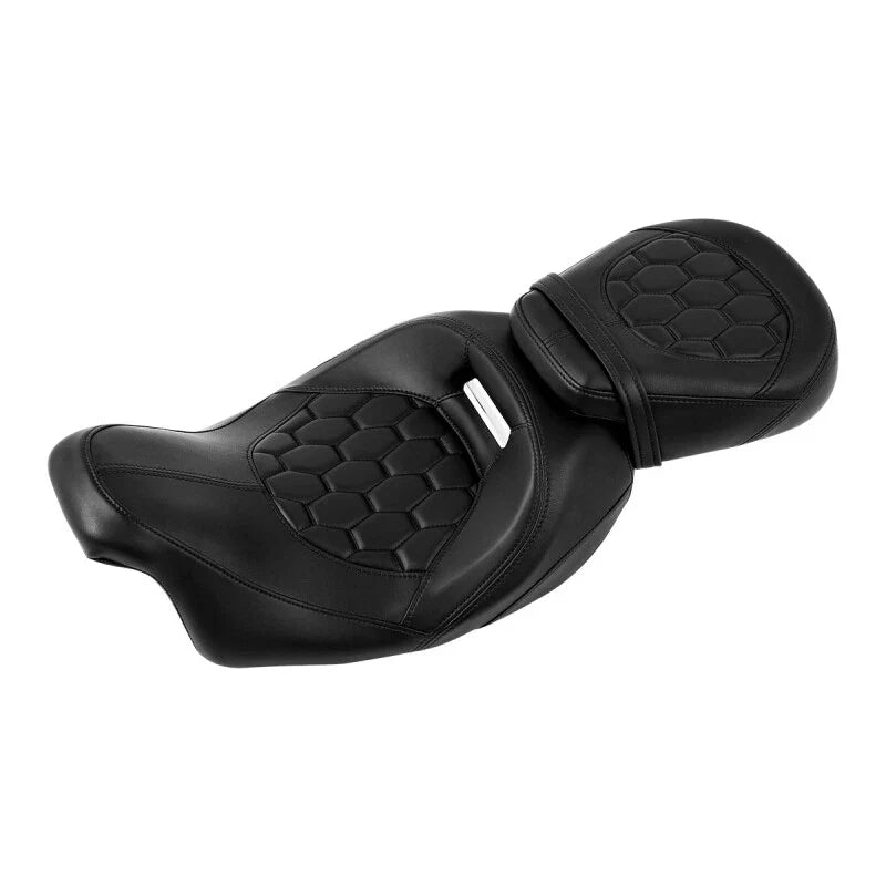 Driver & Passenger Seat in Black for Harley Touring Road Glide 2009-2023