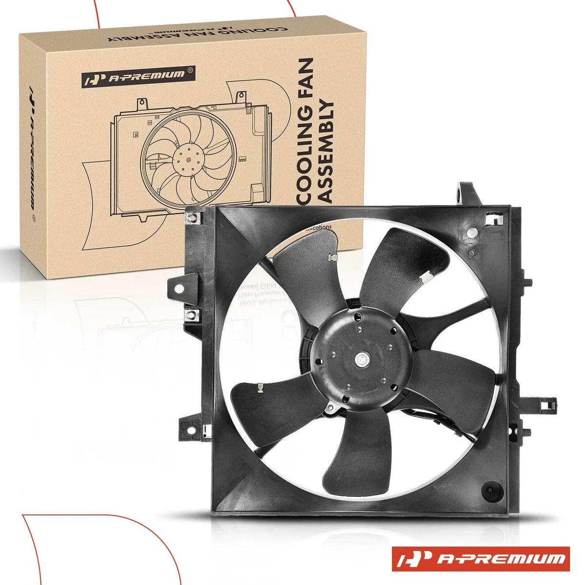 Cooling Fan Assembly with Shroud for Subaru Forester (1999–2002)