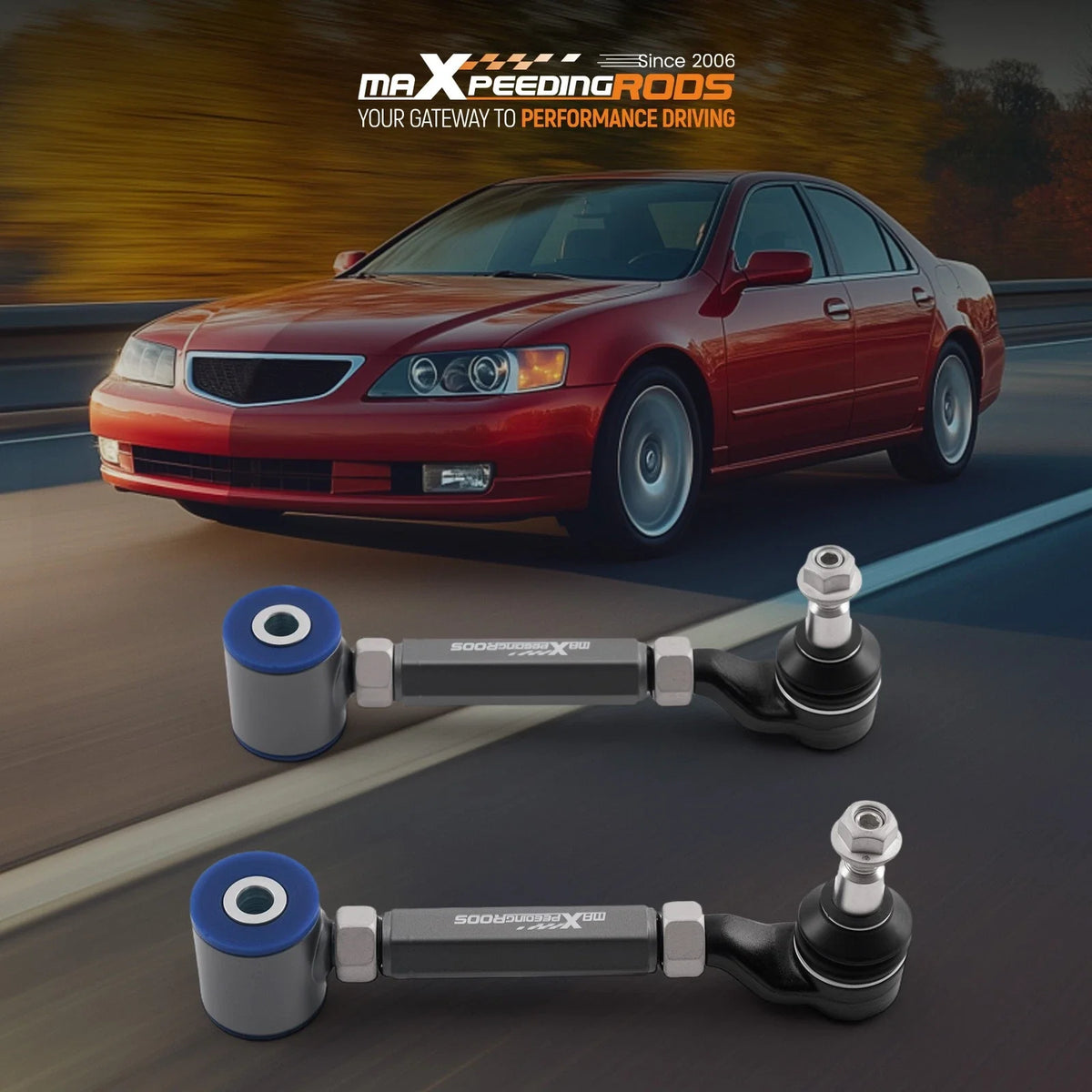 Rear Camber Arms Adjustable Kit for Acura TL 2004-2008 - 2 Pieces