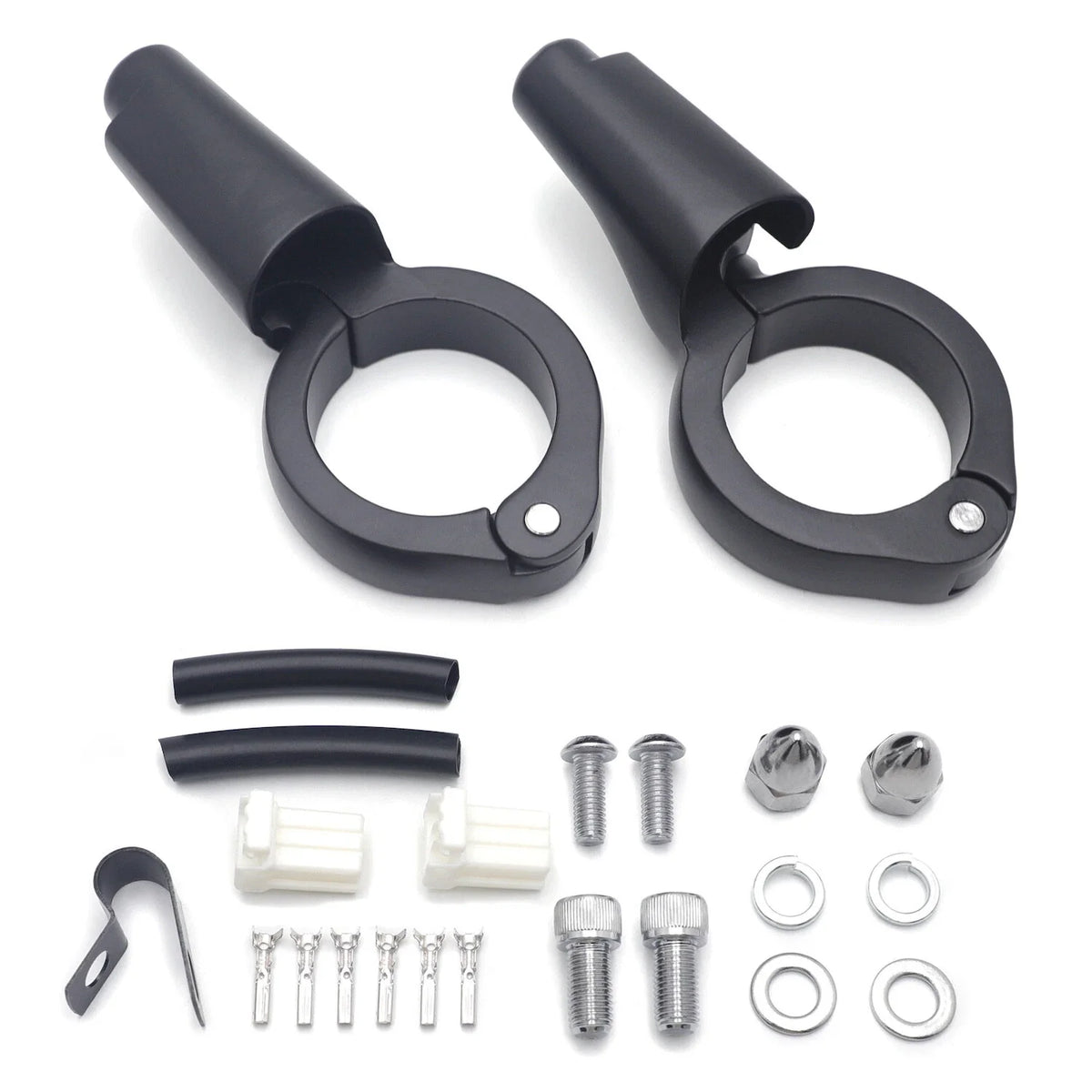 Turn Signal Relocation Kit - Flat Black for FXD Dyna 2008-2017