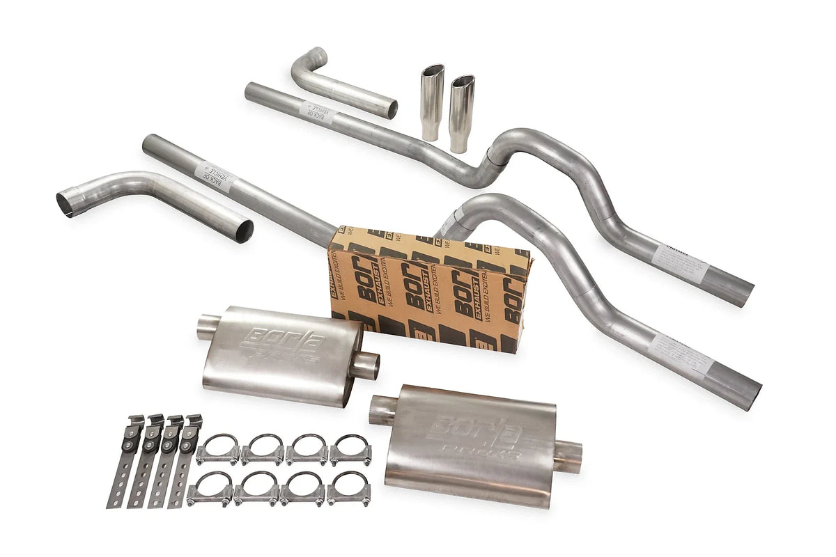 Dual Exhaust Kit for GM C/K10 1981–1987 2.5" Side Exit RC Tips