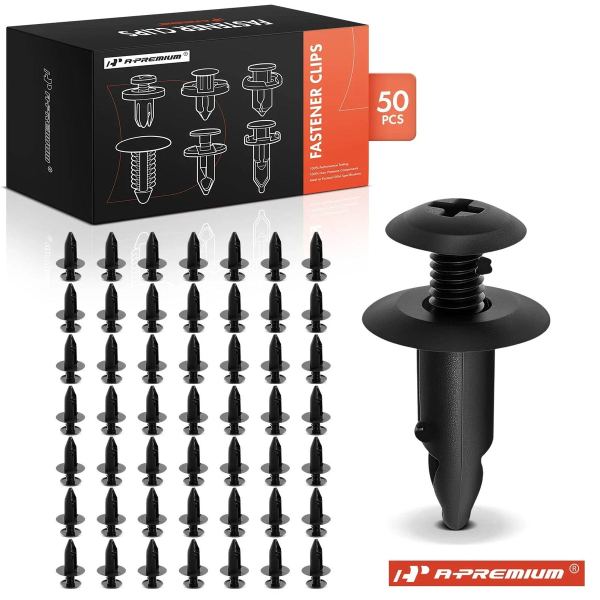 50Pcs Nylon Splash Shield Retainer Clips for Nissan