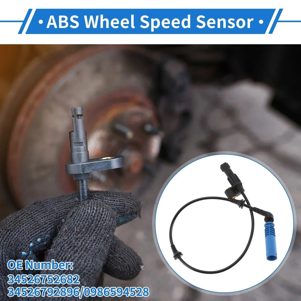 ABS Wheel Speed Sensor for BMW 325Ci Front Right (2001-2006)