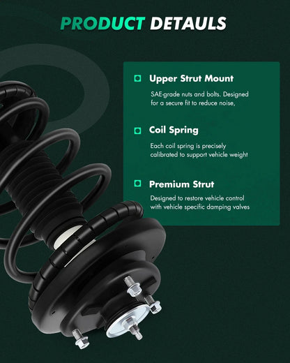 Coil Spring Strut Set for Honda Pilot 2003 to 2008