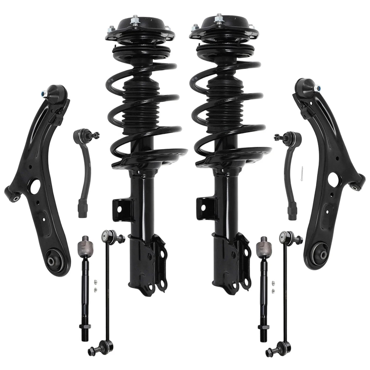 Front Struts Control Arm Kit Tie Rods Sway Bar for Hyundai Elantra (2011–2016)