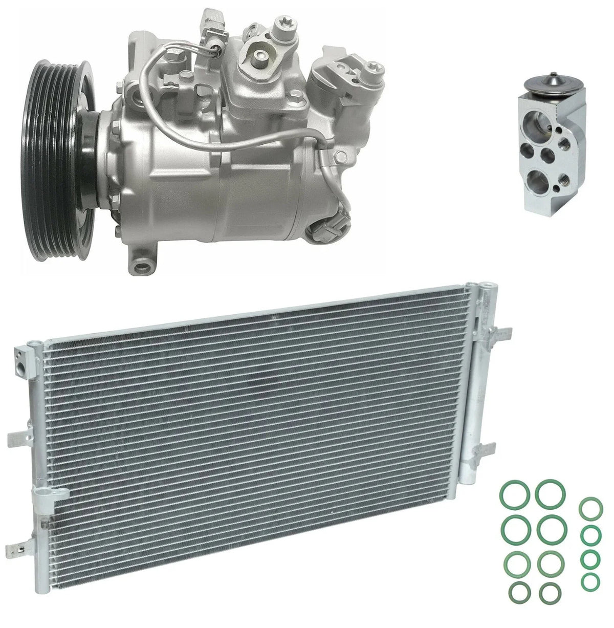 AC Compressor Kit With Condenser for Audi A6 Quattro 2.0L (2016–2016)