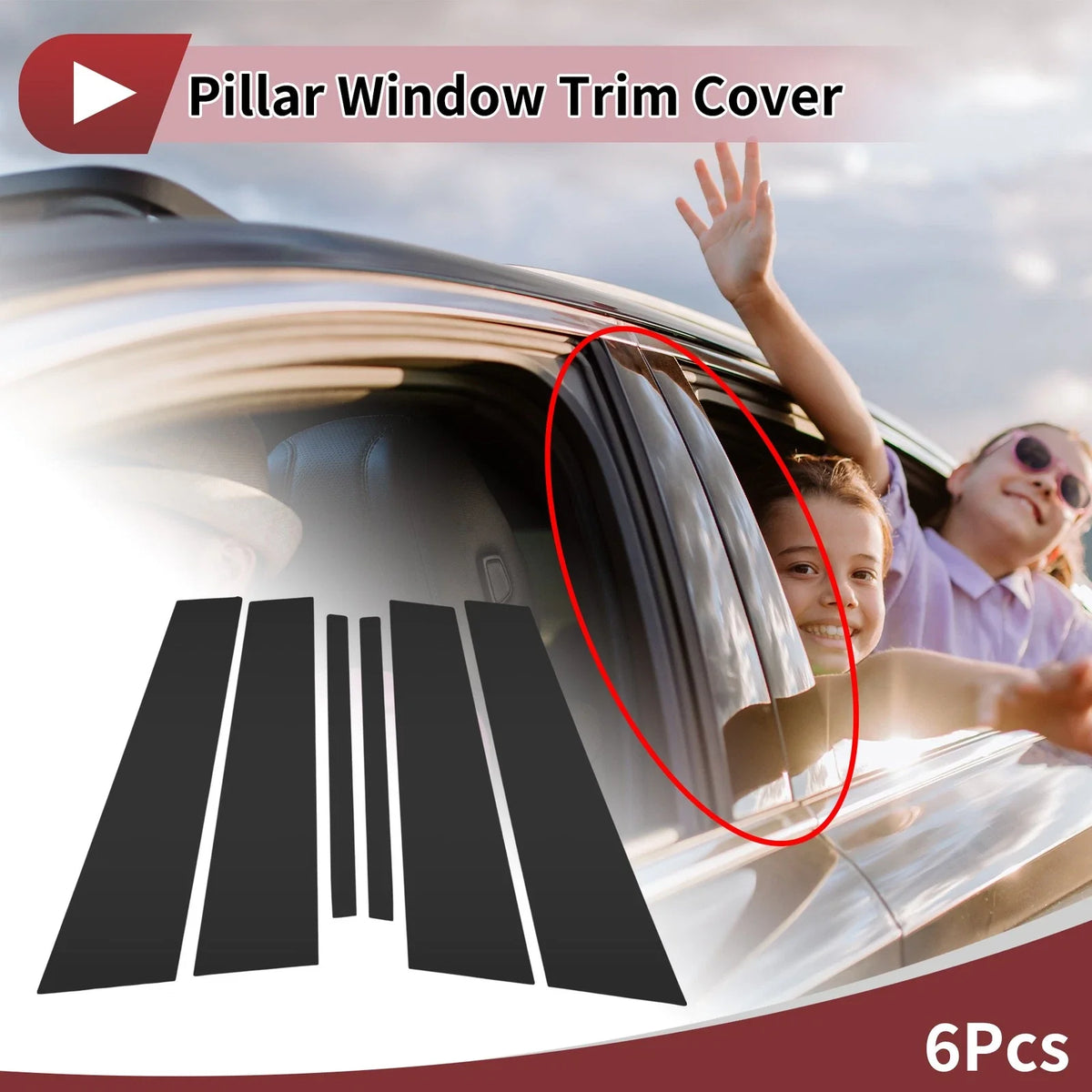 Door Pillar Window Trim for KIA Cadenza VG K7 (2010–2019)