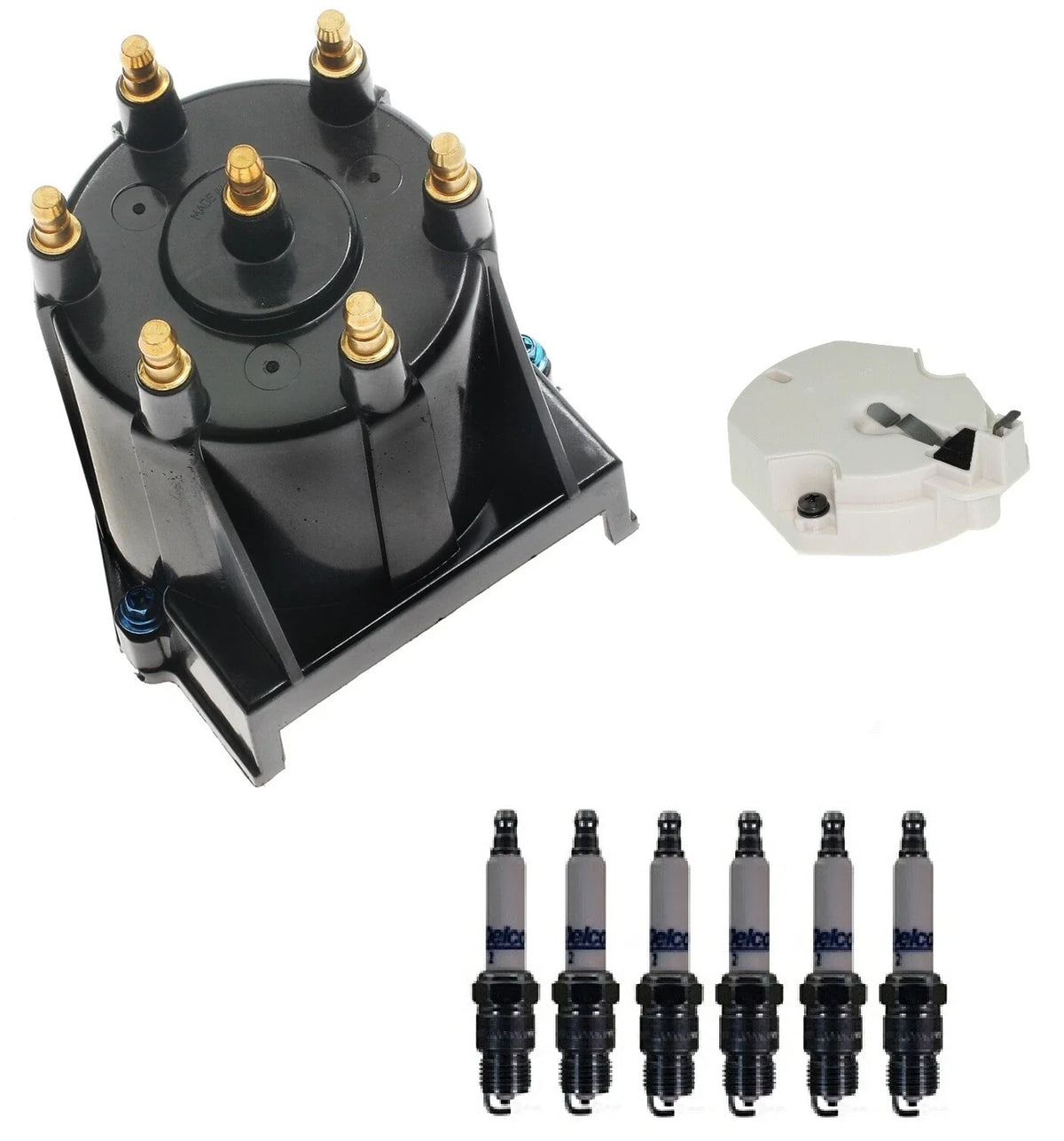 Distributor Rotor Cap & Spark Plugs Kit for Chevy Monte Carlo (1985)