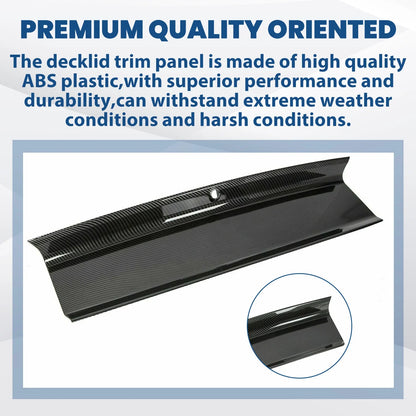 Decklid Trim Cover in Carbon Fiber Look for Ford Mustang (2015-2023)