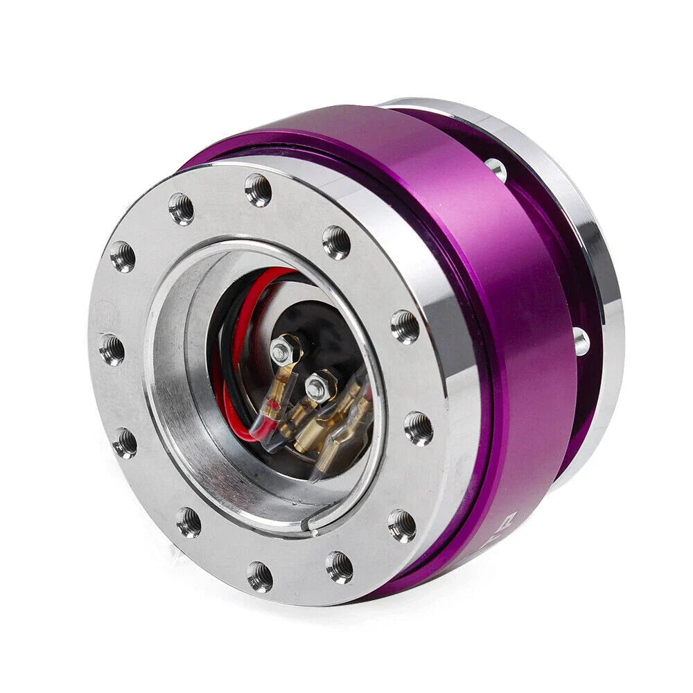 Steering Wheel Quick Release Hub Adapter Snap Off Kit for Universal Cars