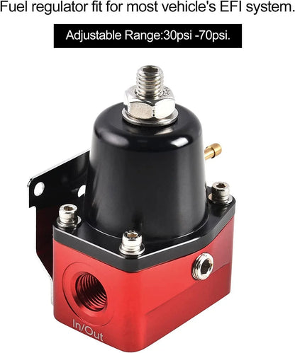 Fuel Pressure Regulator Kit 6AN Adjustable with AN6 Fitting