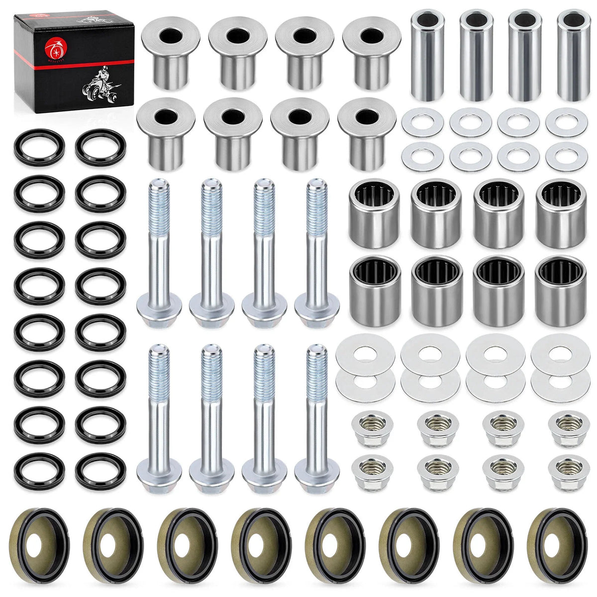 Front A-Arm Bushing Seal Bolt Kit for Arctic Cat 400 DVX (2004-2008)