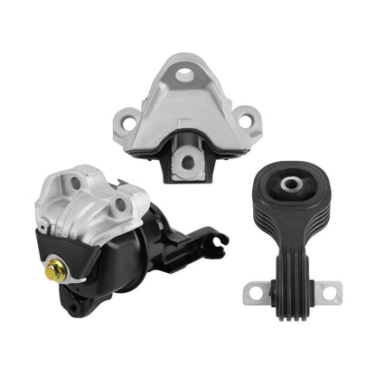 3pc Engine and Transmission Mounts for Honda Civic 1.8L L4 2014-2015