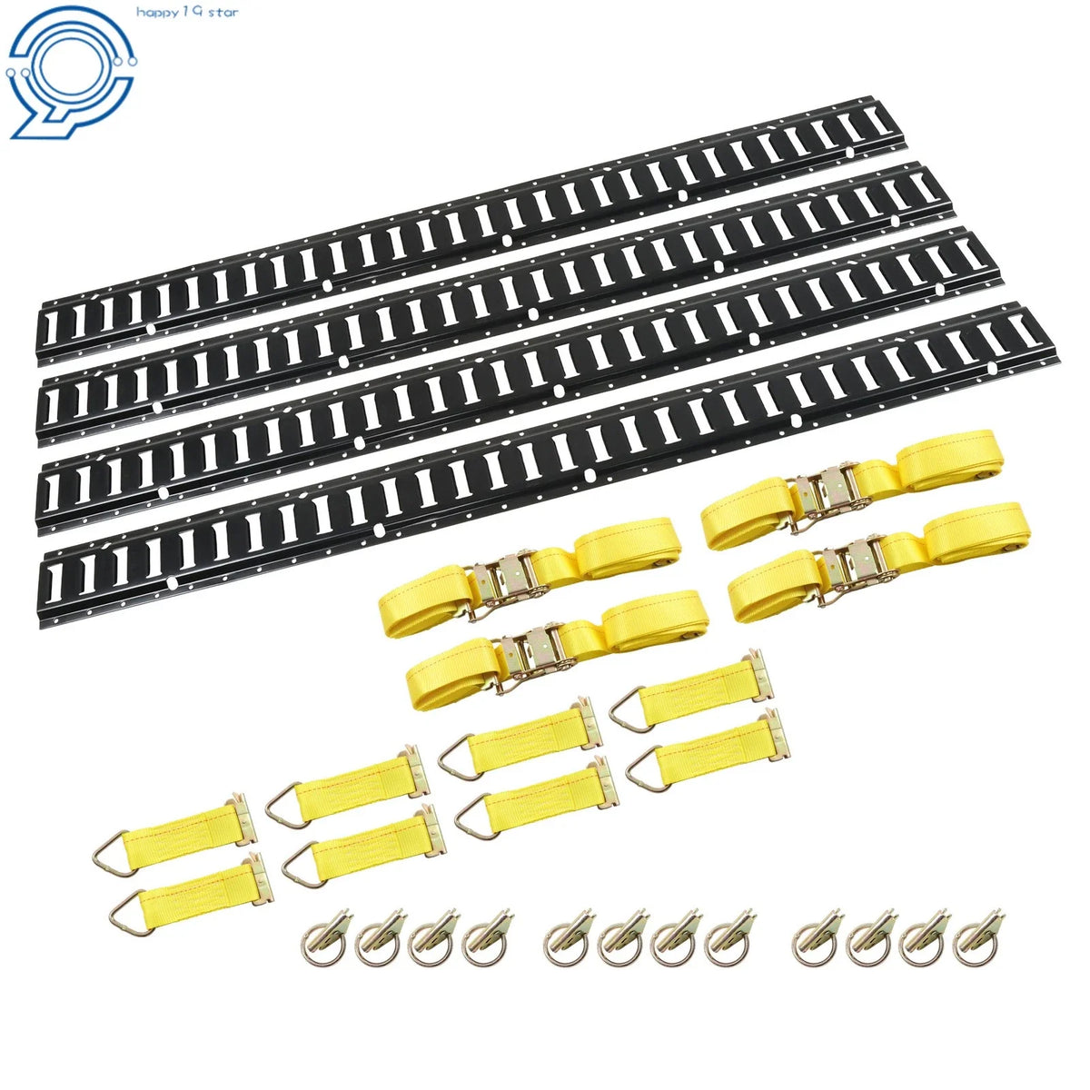Set of 4 E Track Rails for Universal Use (5' Length)