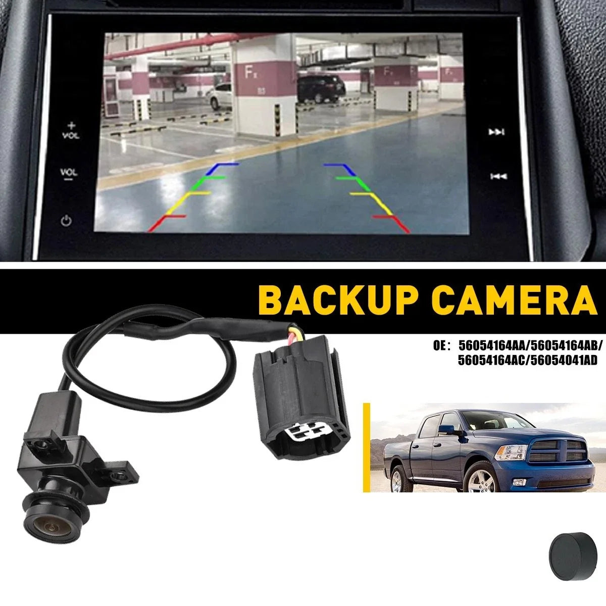 Rear View Backup Camera for Ram 1500 2500 3500 (2011–2012)