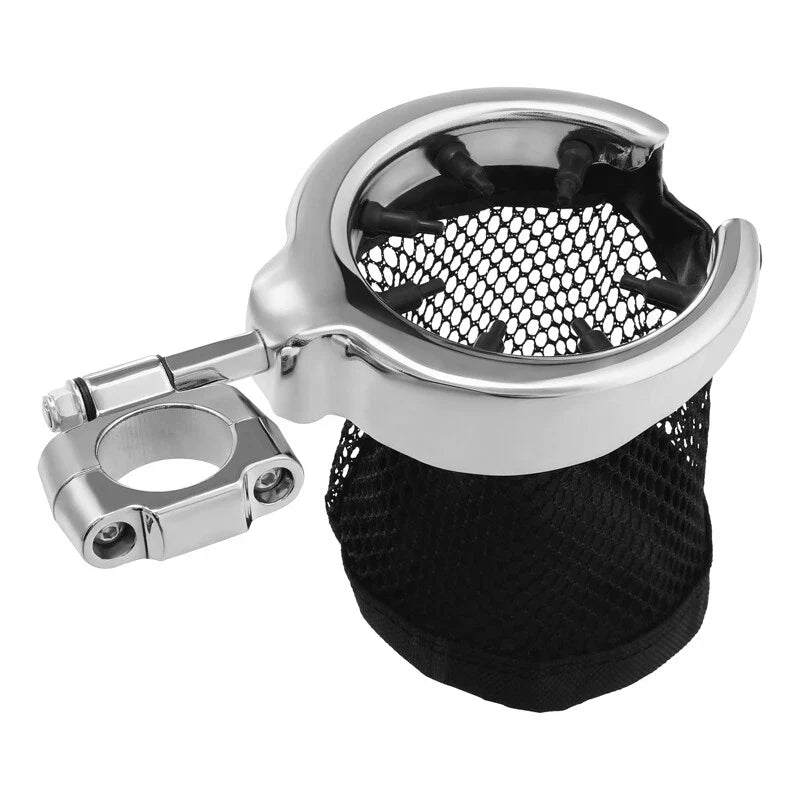 1.25" Handlebar Cup Holder for Engine Crash Bar on Harley