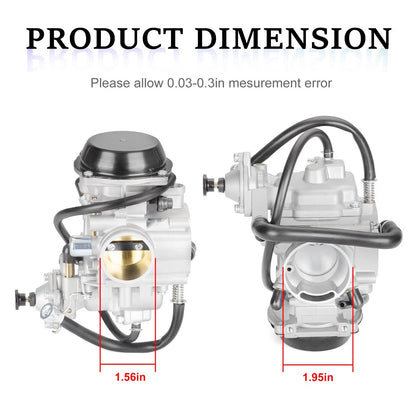 Carburetor with Diaphragm Cover for Arctic Cat Bearcat 400 500 (1999–2006)