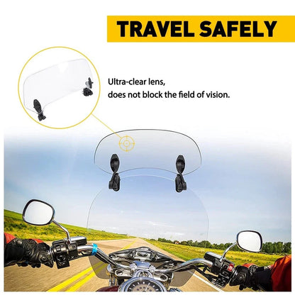 Adjustable Windshield Extension Spoiler for Motorcycle (US)