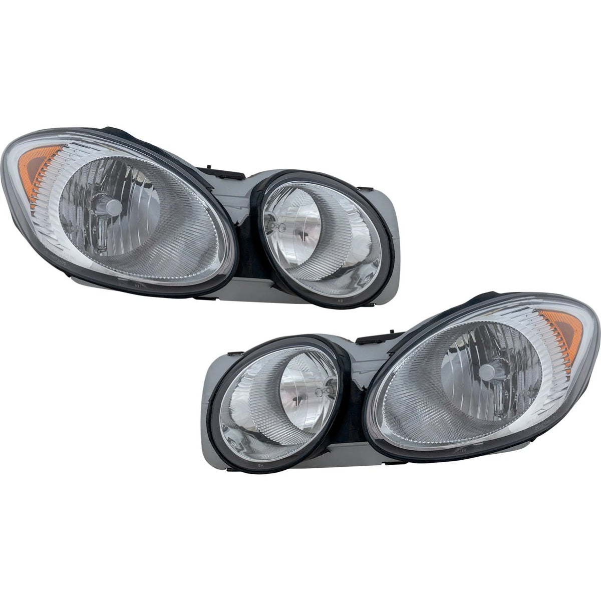 Driver & Passenger Side Headlight for Buick LaCrosse (2008–2009) Halogen w/ Bulbs