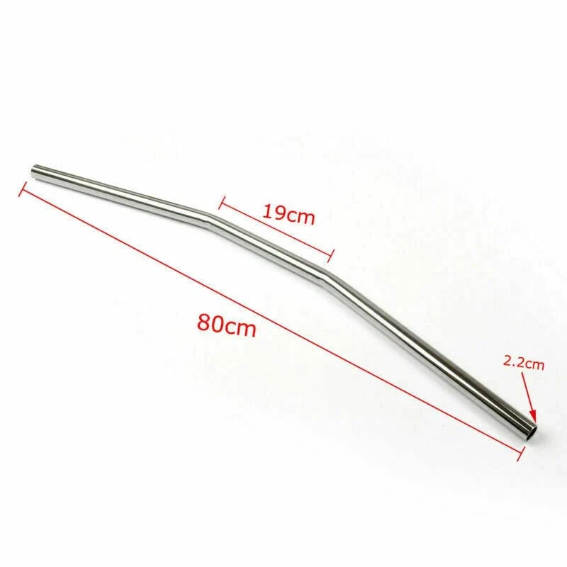 7/8" Chrome Handlebar for Honda CB GS XS (750–1100) Cafe Racer