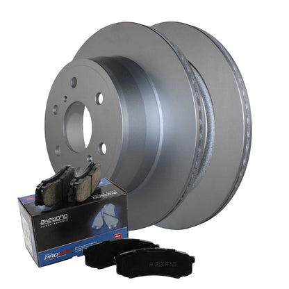 Akebono ProACT Pads & 345mm Rotors Rear Brake Kit for Cadillac Chevy GMC