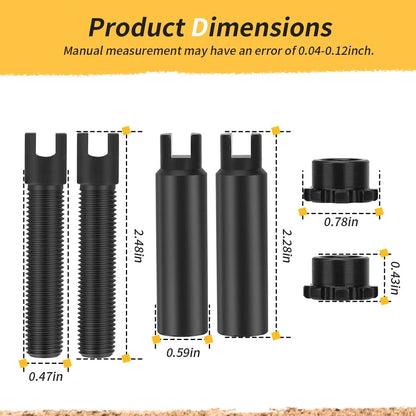 2 Brake Adjuster Screws for Demco Redline Trailer 21035 (10"-12")