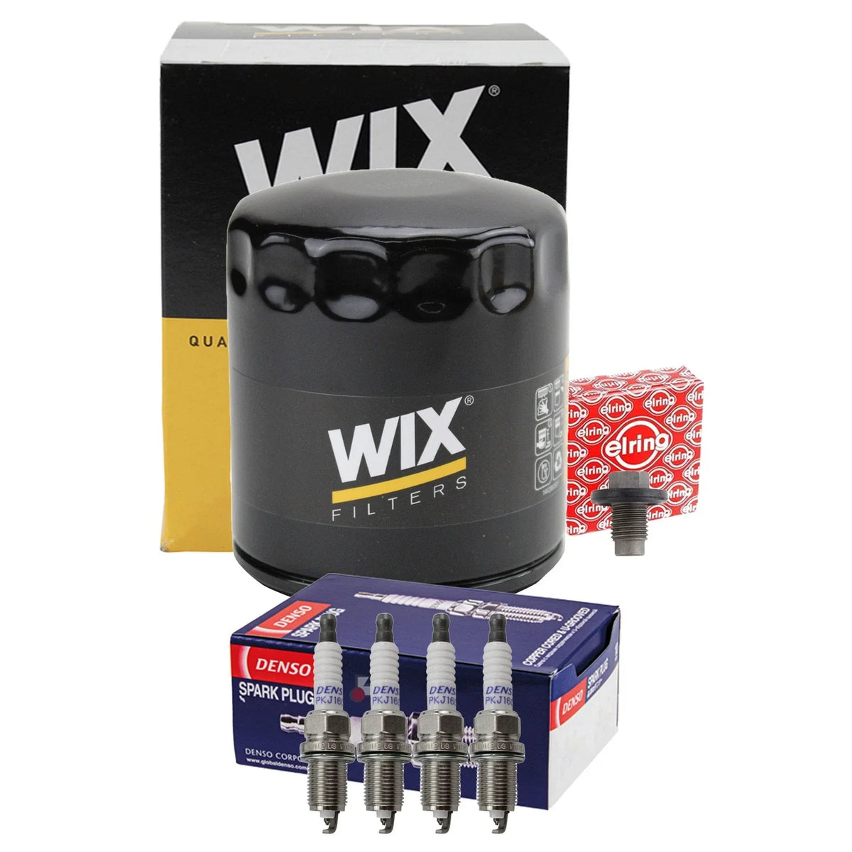 Denso Spark Plugs & Wix Oil Filter for Sebring, Compass, Caliber 2007-2017