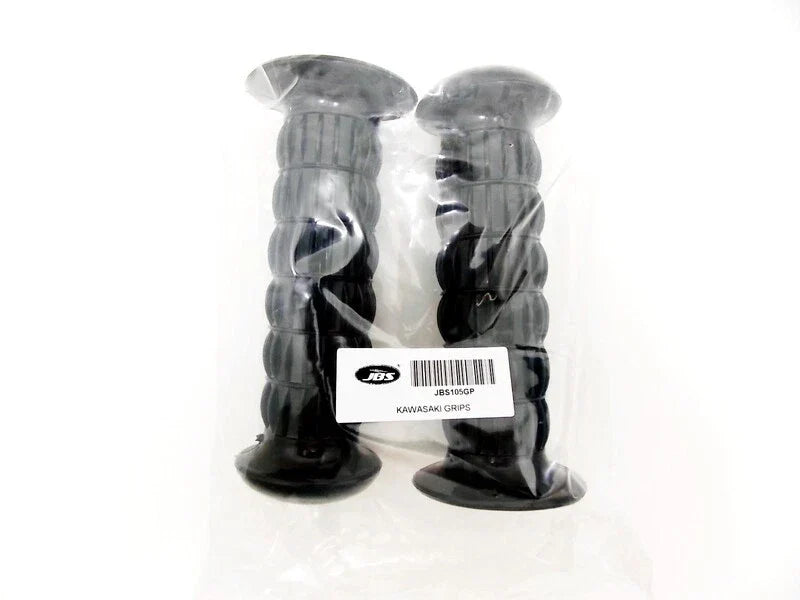 Left & Right Black Hand Grip Set for Kawasaki KZ750E 1980-1982