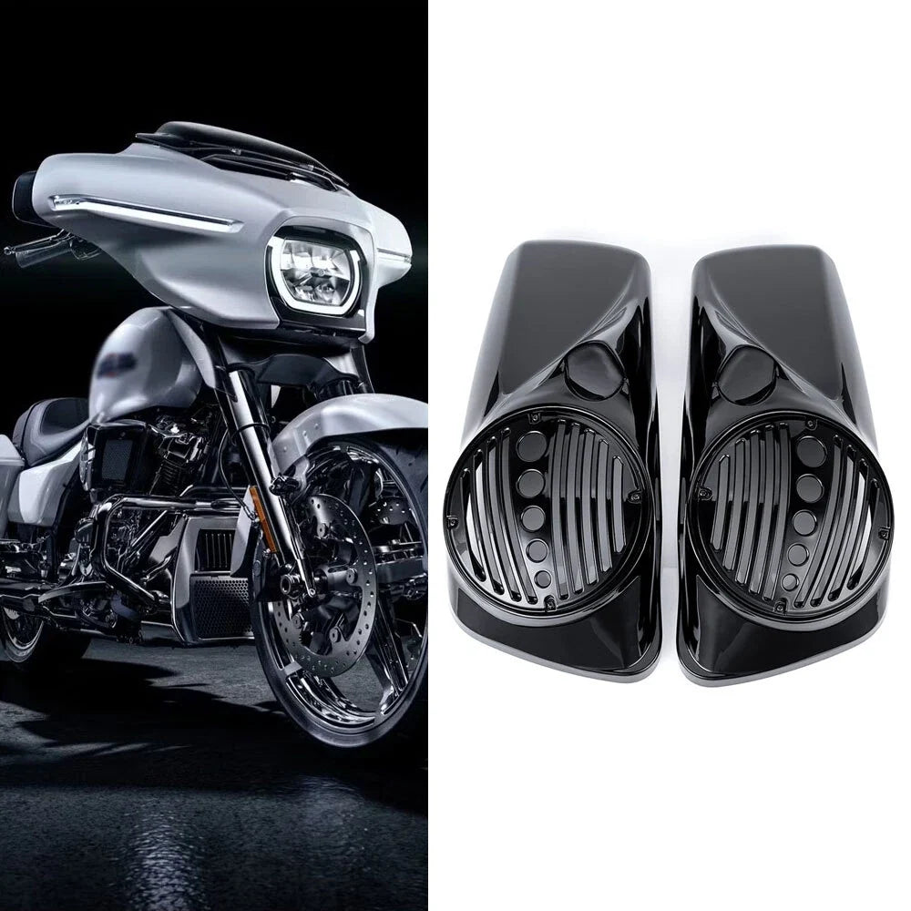 8" Speaker Lids with Tweeter Port for Harley Touring Models (2014–2025)