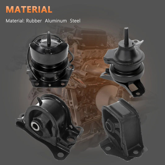 Engine & Trans Mount Set of 4 for Honda Accord DX 2000–2002 2.3L Auto
